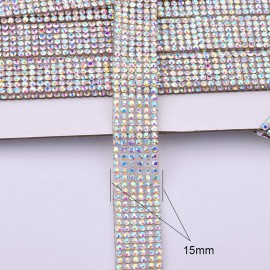 Strass Termoadesivi Cry/AB - Strass Asfour Hot fix SS 20 Crystal AB colore  Aurora Boreale Venduto a confezioni da 10 Gross (1440 pezzi)